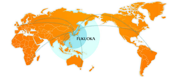 海外からのアクセスの世界地図