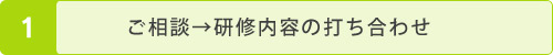 ご相談→研修内容の打ち合わせ