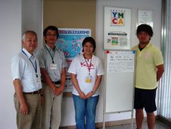 YMCAで記念撮影